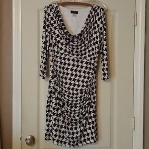Black & White Houndstooth Dress Sz 12